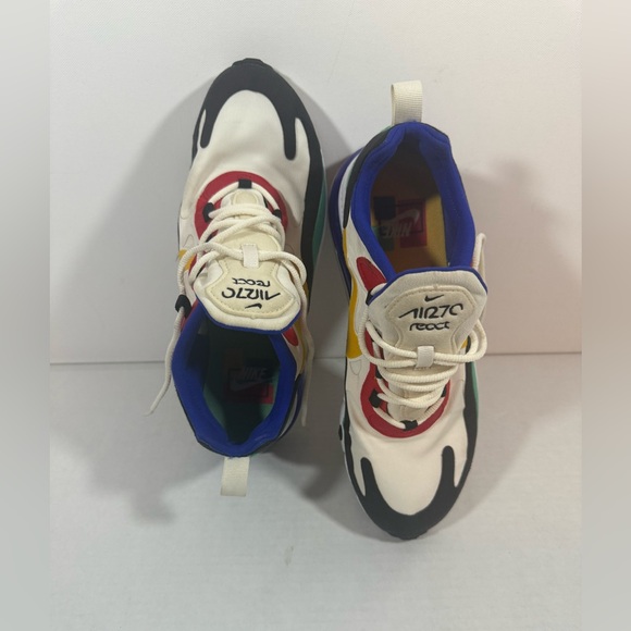 Nike Mens Air Max 270 React AO4971-002 White Running Shoes Sneakers Size 7.5 - Picture 1 of 10